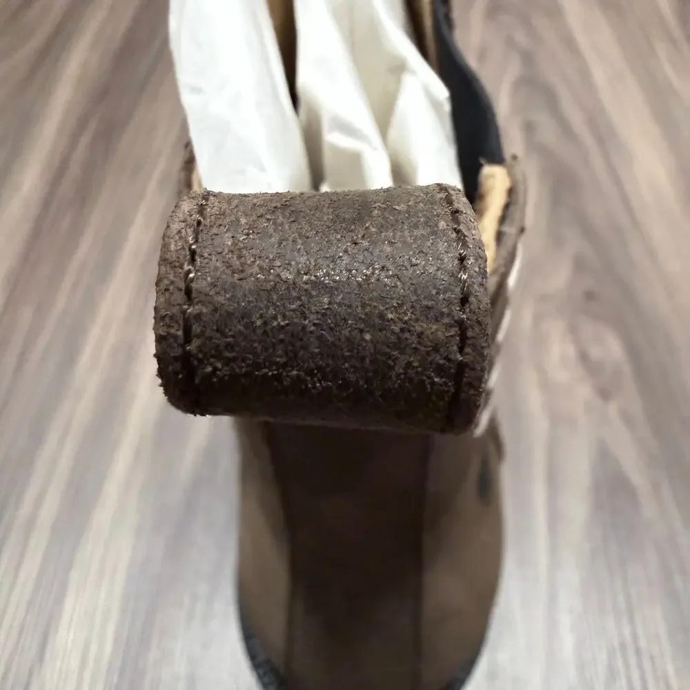 $1000+ JW Anderson Chocolate Brown Suede Chelsea Loafer Boots EU 43
